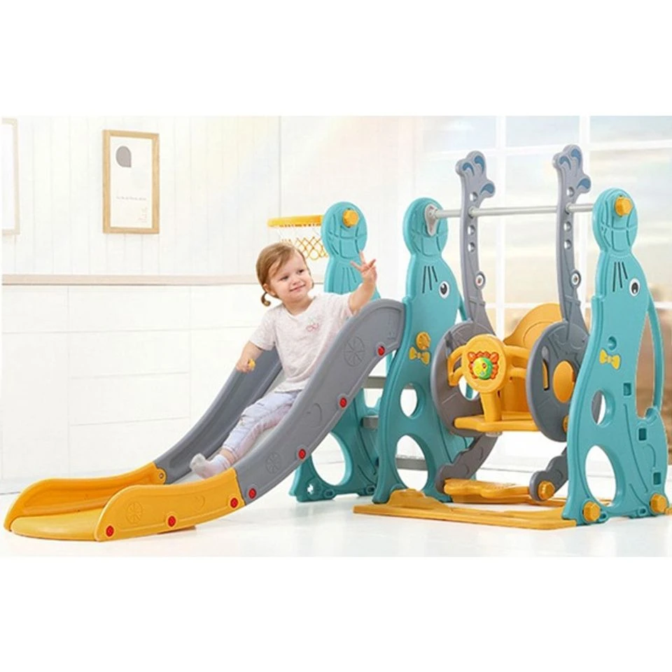 Cầu trượt, xích đu Kub chịu lực đến 100kg cho bé dưới 6 tuổi